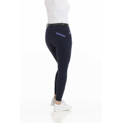 Pantalon Equithème Kylie fond silicone Bleu marine