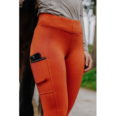 Pull-on Equithème Brigitte fond silicone Orange