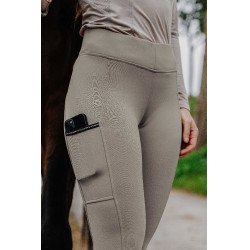 Pull-on Equithème Brigitte fond silicone Taupe Marron