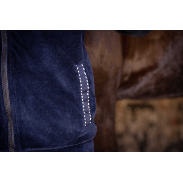 Sweat zip Emy Velvet Pénélope Bleu marine