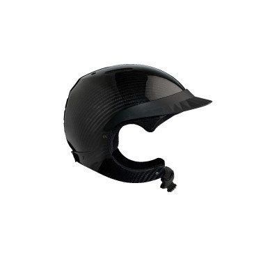 Casque d'équitation NACA Gravity XP carbone Carbone noir brillant