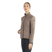 Veste courte matelassée Ego7 Atena femme Tourterelle