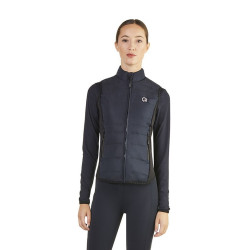 Veste sans manches matelassé Ego7 Dea femme côtés stretch Marine Bleu marine