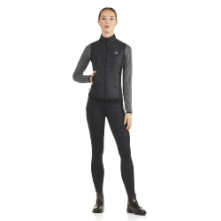 Veste sans manches matelassé Ego7 Dea femme côtés stretch Noir