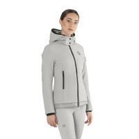 Veste matelassée Ego7 Galy Lux capuche amovible femme Gris glace