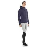 Veste matelassée Ego7 Galy Lux capuche amovible femme Gris glace