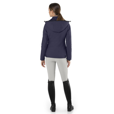 Veste matelassée Ego7 Galy Lux capuche amovible femme Marine Bleu marine