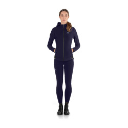 Sweat à capuche Ego7 femme Marine Bleu marine