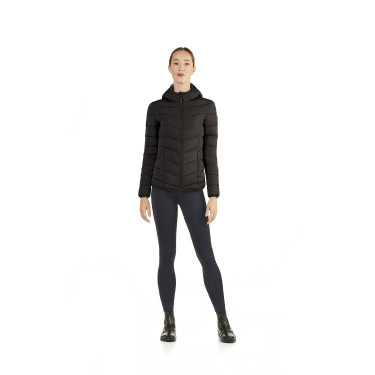 Veste courte matelassée Ego7 Febe capuche femme Noir