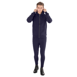 Sweat zippé à capuche Ego7 homme Marine Bleu marine