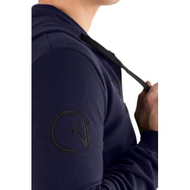 Sweat zippé à capuche Ego7 homme Marine Bleu marine