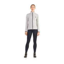 Sweat zippé Ego7 Z0W déperlant femme Gris mélange
