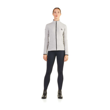 Sweat zippé Ego7 Z0W déperlant femme Gris mélange