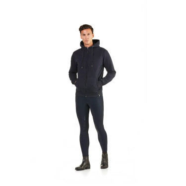 Sweat zippé à capuche Ego7 Z0W déperlant homme Marine Bleu marine