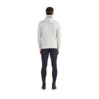 Sweat zippé à capuche Ego7 Z0W déperlant homme Gris mélange