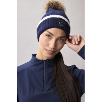 Bonnet à pompon Horseware AA Monogram Marine Bleu marine