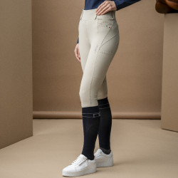 Pantalon Hybrid Horseware fond de peau AA Fina femme Beige Pantalon Hybrid Horseware fond de peau AA Fina femme Beige