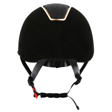 Casque Equithème Glint Lamé Noir / or rose nouveau modèle
