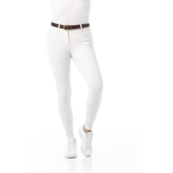 Pantalon Equithème Safir Blanc / bleu