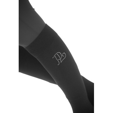 Chaussette Pénélope Luxe Strass Noir / argent