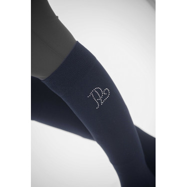 Chaussette Pénélope Luxe Strass Marine / argent Bleu Chaussette Pénélope Luxe Strass Marine / argent Bleu