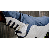 Chemise Tyrex Equithème Combofly Marine / gris Bleu