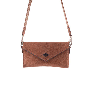 Pochette Pénélope New Phone Pocket Glitter Cognac / glitter