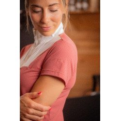 Polo de Concours Pénélope Florence Mesh manches courtes femme Terracotta Orange