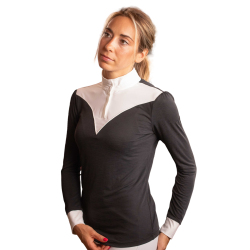 Polo de Concours Pénélope Verone femme Noir / blanc