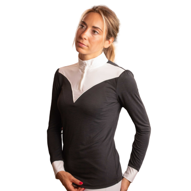 Polo de Concours Pénélope Verone femme Noir / blanc