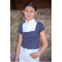 Polo Eden by Pénélope Florence mesh Marine Bleu marine