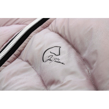 Doudoune réversible Je t'aime Equithème Lutha Noir / rose