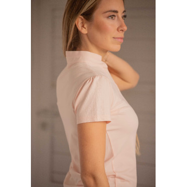Polo Pénélope Victorine femme Pêche Rose