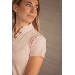 Polo Pénélope Victorine femme Pêche Rose