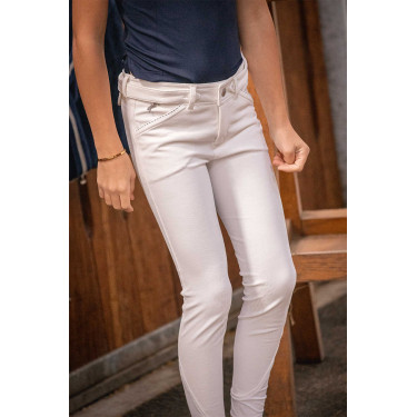 Pantalon Eden by PL Point Sellier Blanc Pantalon Eden by PL Point Sellier Blanc