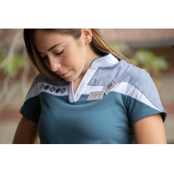 Polo Pénélope Indy Bleu canard