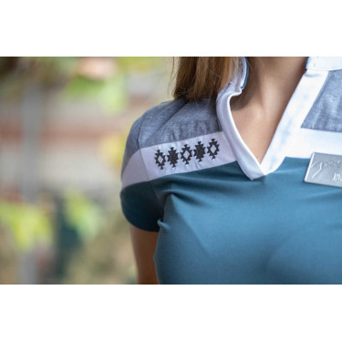 Polo Pénélope Indy Bleu canard