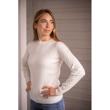 Pull Pénélope Virginia femme Écru Blanc
