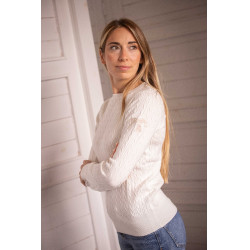 Pull Pénélope Virginia femme Écru Blanc
