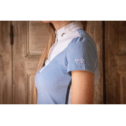 Polo de concours Pénélope Moon Bleu artic