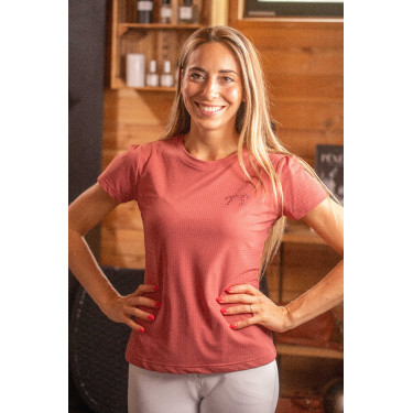 T-shirt Pénélope Techflo femme Terracotta Orange T-shirt Pénélope Techflo femme Terracotta Orange