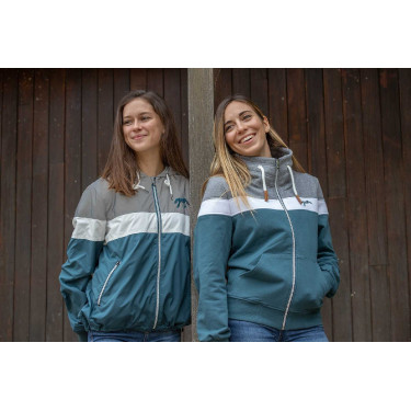 Blouson Pénélope Celecce Bleu canard