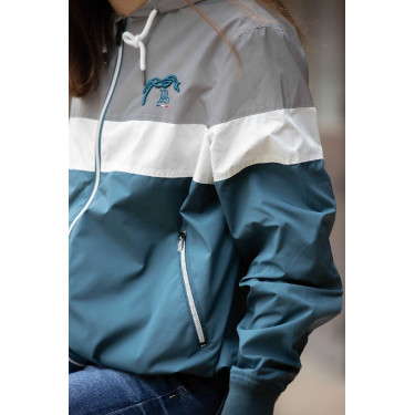 Blouson Pénélope Celecce Bleu canard