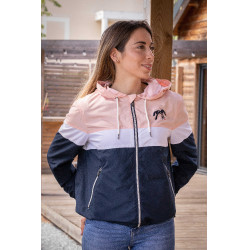 Blouson Pénélope Celecce Marine / rose Bleu