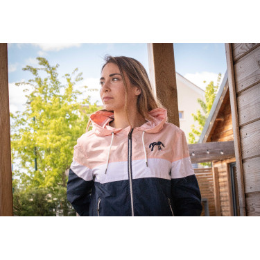 Blouson Pénélope Celecce Marine / rose Bleu