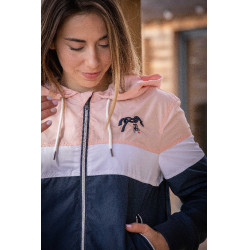Blouson Pénélope Celecce Marine / rose Bleu