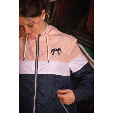 Blouson Pénélope Celecce Marine / rose Bleu