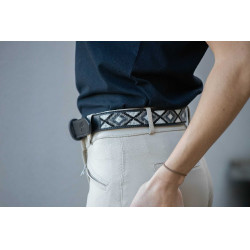Ceinture Pénélope Pearl Noir / blanc