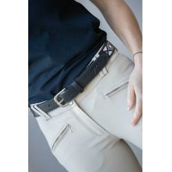 Ceinture Pénélope Pearl Noir / blanc