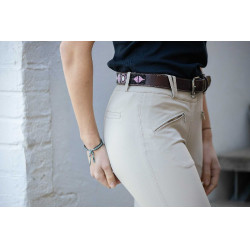 Ceinture Pénélope Pearl Havane / rose Marron